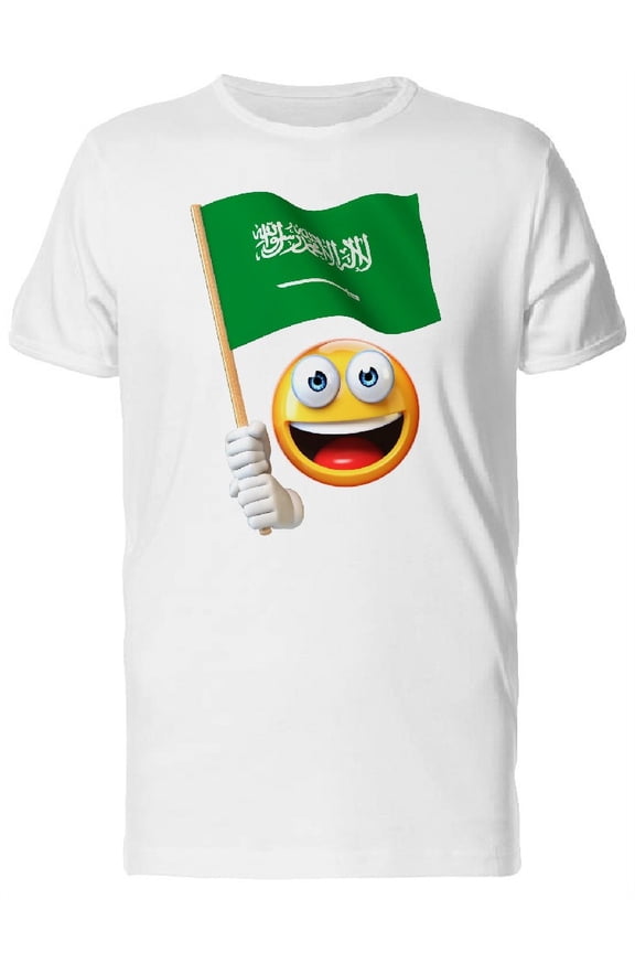 Happy Icon Arabia Saudi Flag Tee Men's -Image by Shutterstock