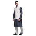 thumbnail image 2 of Atasi Ensemble Kurta Pyjama Ethnique Classique à Manches Longues Imprimé pour Hommes Tenue Décontractée, 2 of 5