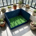 thumbnail image 3 of Portable Pet Grass Pee Pad with High Wall and AntiSlip Base For Indoor Outdoor Dog Training Easy, 3 of 11