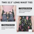 thumbnail image 6 of Pioneer Flower Floral Print Pattern Apron-Garden Aprons for Women with Pockets-Cotton Linen Waterproof Kitchen Cooking Gardening Aprons Adjustable for Kitchen,Cooking,BBQ and Salon 33x27 Inch, 6 of 7