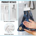 thumbnail image 6 of ZIATUBLE Butterfly Floral Hanging Kitchen Towel Breathable Dish Towel Hand Towels Easy to Install Bathroom Hand Bath Towel Machine Washable Dish Cloths Towel Elastic Hanging Towels, 6 of 7