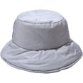 thumbnail image 5 of CoCopeaunts Bucket Hat for Women Winter Fashion Solid Color Thick Warm Basin Hat Down Wide Brim Men Fisherman Hat Windproof Warm, 5 of 8