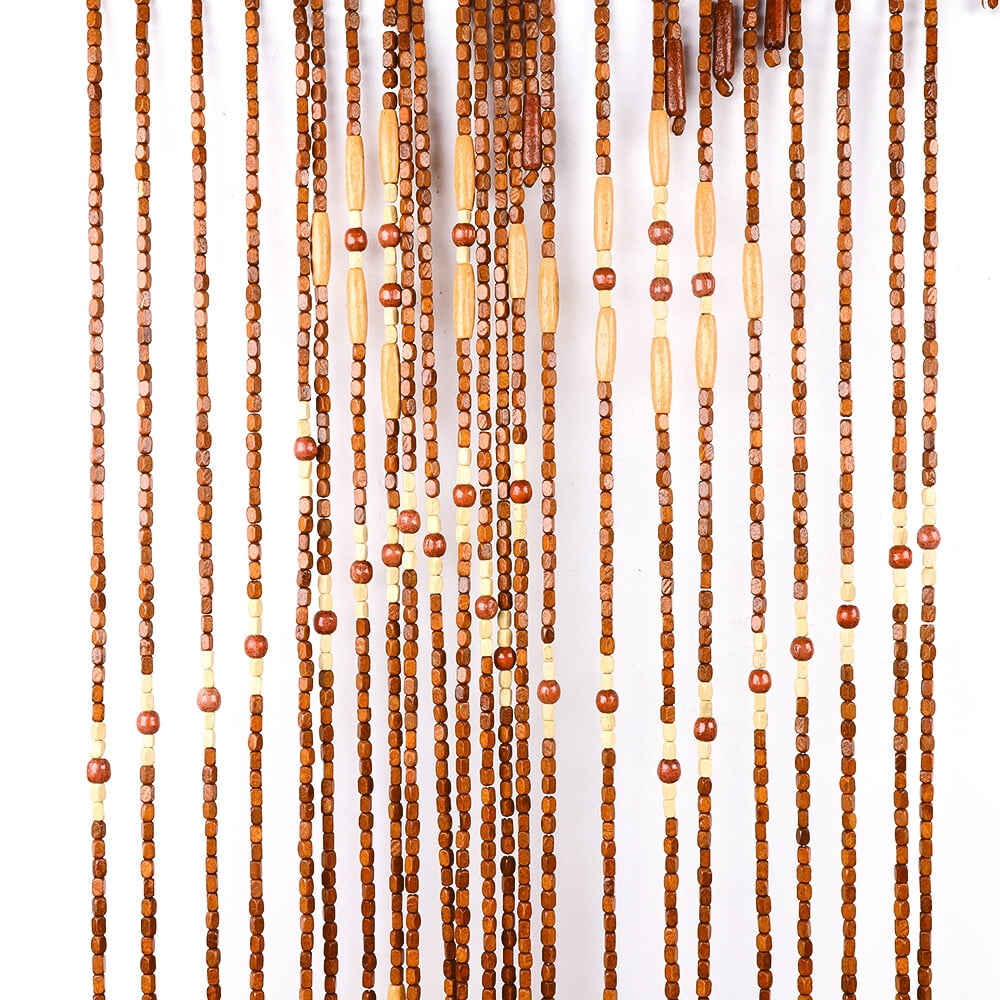 Bamboo Bead Curtain 32 Lines Doorway Window Door Screen Patio Porch Room Divider