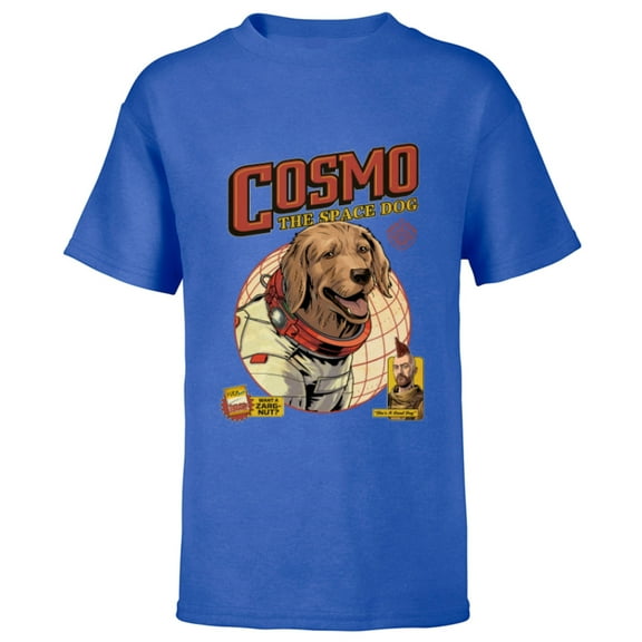 Marvel Guardians of the Galaxy Volume 3 Cosmo the Space Dog - Short Sleeve T-Shirt for Kids - Customized-Royal