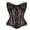 yue866-Brown, variant on Corset Tops for Women Leopard Lace Patchwork Stylish Bustier Strapless Mesh Shapewear Bodysuit Black S