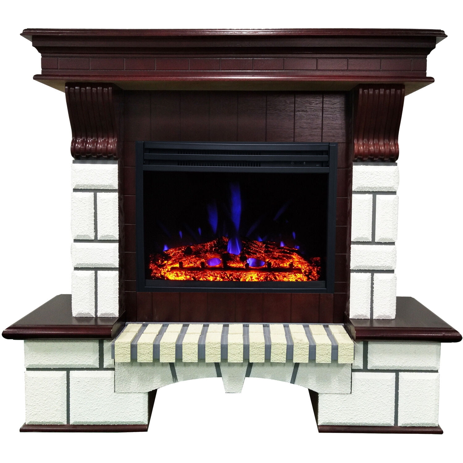 Cambridge 48In. Belcrest Traditional Faux Brick Electric Fireplace