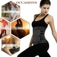 thumbnail image 5 of QRIC Neoprene Sauna Sweat Waist Trainer Corset for Women Trimmer Belts Body Shaper with Double Waist Belts, M, 5 of 6