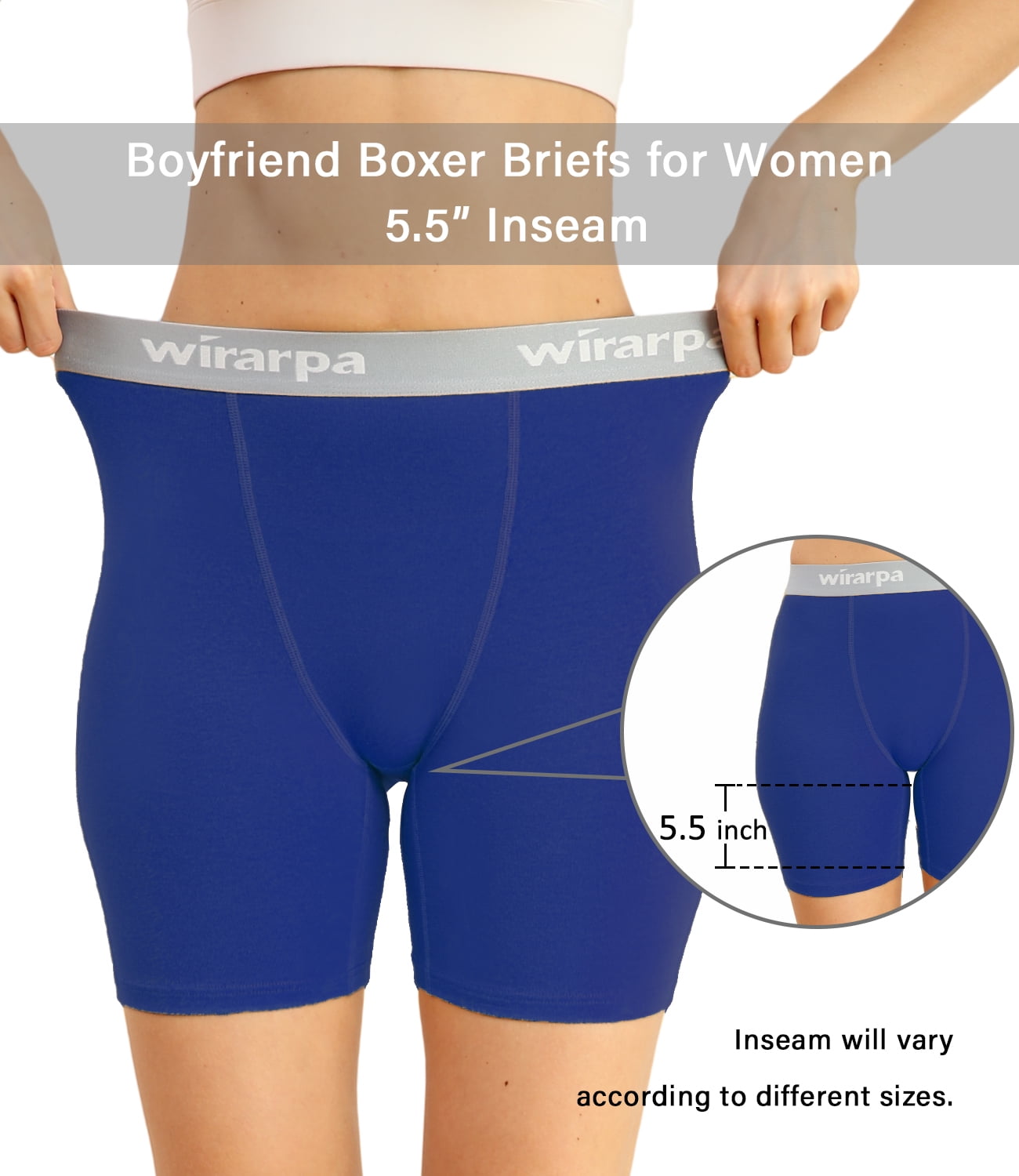 wirarpa Boxer Femme Modal Shorty Femme Super Doux Panty Caleçons Femme Short Sécurité sous Jupe