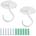thumbnail image 1 of Ganchos de techo para colgar plantas - Soporte de metal para plantas, soporte de pared de hierro, colgadores para colgar comederos para pájaros, linternas, campanillas de viento,, 1 of 7