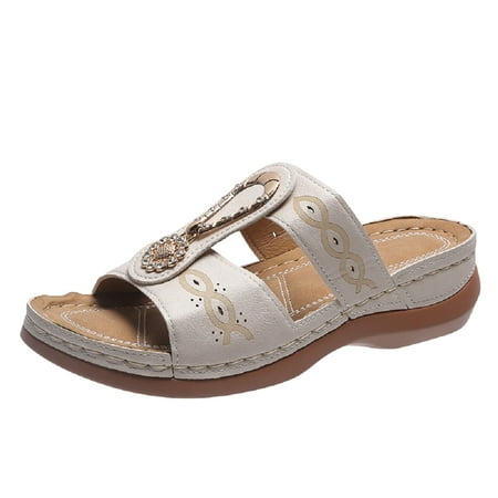 

HGWXX7 Sandals For Women Summer Fashion Womens Casual Shoes Breathable Thick-soled Outdoor Leisure Sandals Stylish Shoes