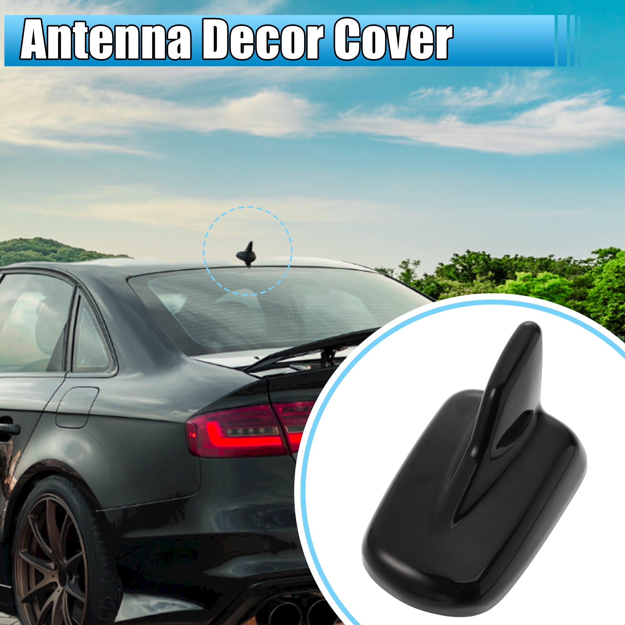 Car Shark Fin Shape Antenna Roof Aerial Cover Trim Exterior