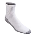 thumbnail image 4 of 0212-WHT White Stain Resister Quarter Socks 6 Count Pack Of 2, 4 of 4