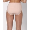 thumbnail image 3 of Hanes Ultimate ComfortSoft Women's Underwear High Cut, 5-Pack, Cotton Stretch Black/Soft Taupe/Light Buff/Moonlit Sky Grey Heather/Blush Zebra 7, 3 of 6