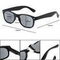 thumbnail image 2 of 3 Pairs of Square Classic Tinted Reading Glasses, Retro UV380 Sunglasses foe Men and Women Spring Hinge Plastic Readers +1.00, 2 of 6