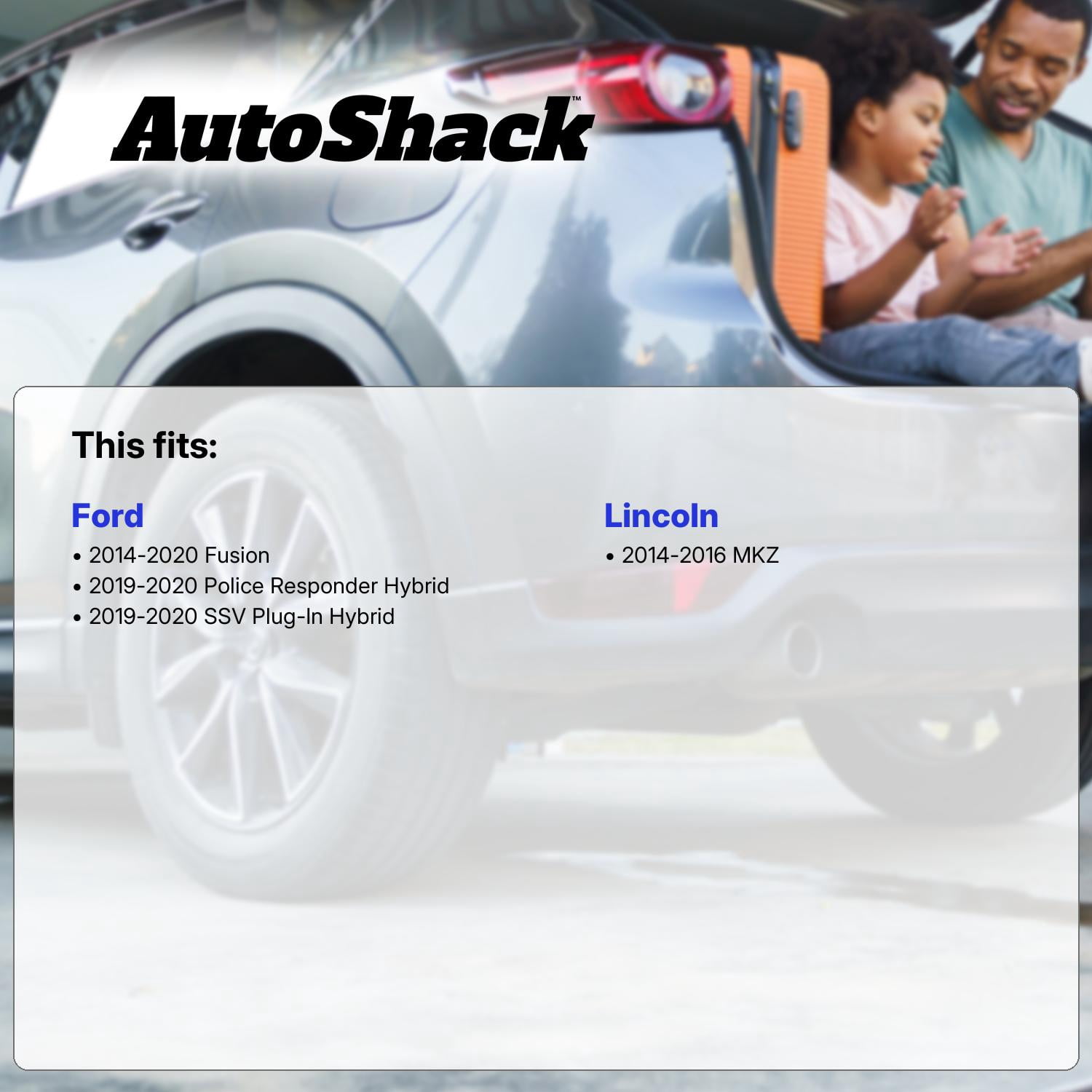 AutoShack Front & Rear Hub Bearing Assemblies for Ford & Lincoln, Fusion 2014-2020 MKZ 2014-2016 Police Responder Hybrid 2019-2020, FWD L4 1.5L 1.6L 2.0L 2.5L V6 3.7L - With ABS, 5-Lug