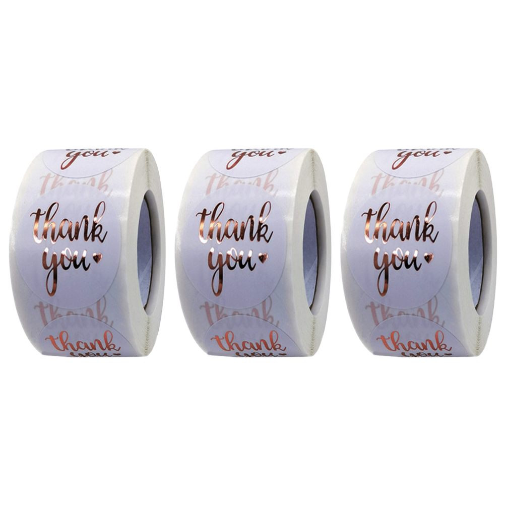 Sticker Stickers Thank You Round Label Labels Gift Roll Adhesive