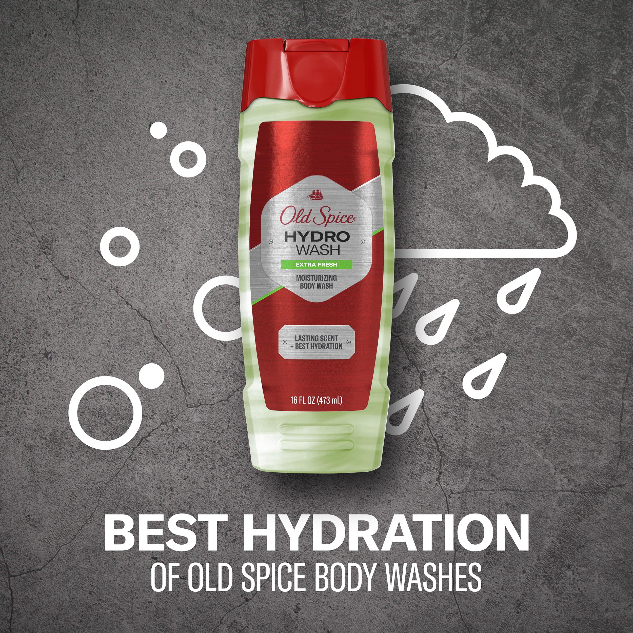 Old Spice Men's Moisturizing Hydro Body Wash Extra Fresh, 16 fl oz