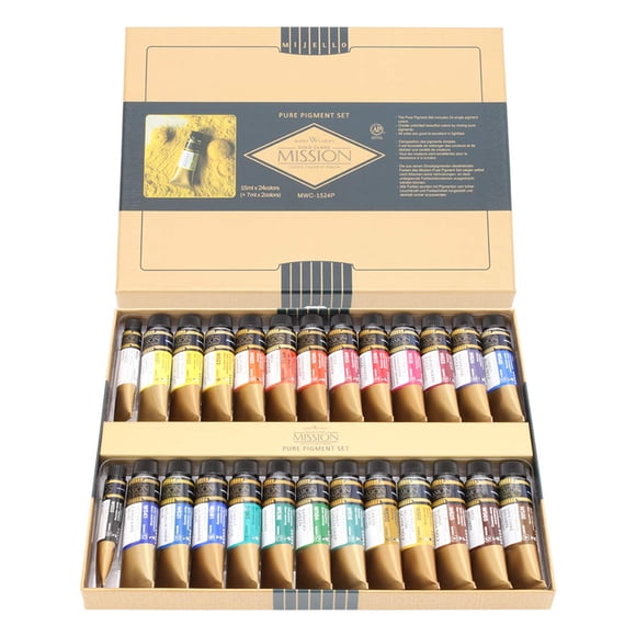 Pigmento puro Paint Mijello Mission Gold Class 24 x 15 ml