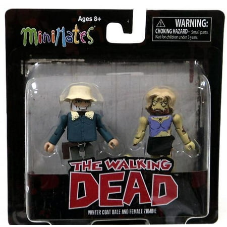 Winter Coat Dale & Female Zombie Minifigure 2-Pack Minimates Series 1