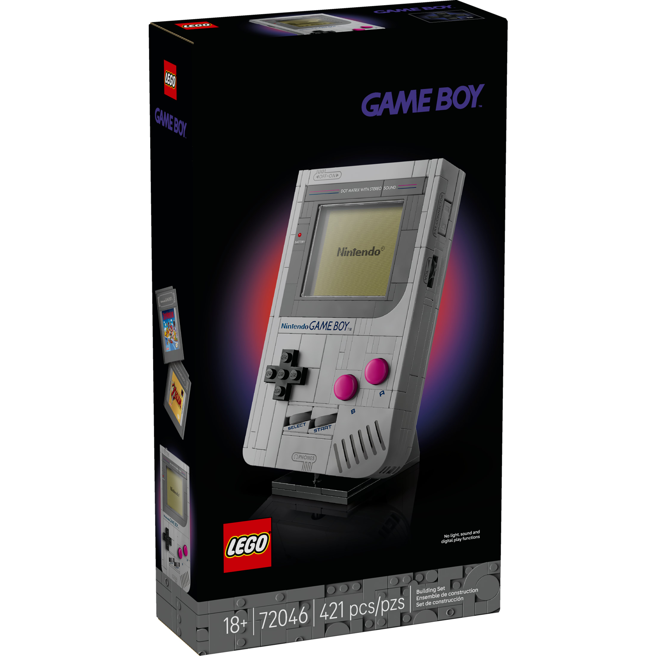 LEGO Super Mario Game Boy - Set de Construcción Retro para Adultos, Edades 18+ - Regalo para Gamers - Modelo Coleccionable con Cartuchos de Juego y Soporte de Exhibición - 72046 2