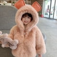thumbnail image 5 of Zwiiyzr 2024 Baby Girls Infant Winter Coats Kids Winter Warm Hooded Faux Fur Fleece Jacket Outerwear 1-8 Years Pink, 5 of 7