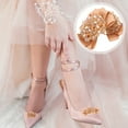 thumbnail image 2 of 1 Pair Crystal Shoe Clips Ribbon Bow Shoe Charms Shoe Buckle Decorative Shoe Jewelry, 2 of 9