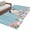 Blue, variant on Area Rugs 2.7'x5', Easter Bunny Carpet for Living Room Bedroom Dining Room, Cute Rabbit Eggs Flowers Farmhouse Wood Throw Kitchen Rugs Non Slip Washable Rectangle Indoor Outdoor Rugs
