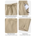 thumbnail image 5 of Men's Athletic Shorts with Zipper Pockets Lightweight Drawstring Stretch for Workout Gym Basketball 30-42, 5 of 7