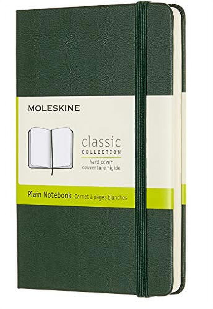 Moleskine Notebook, Pocket, Plain, Myrtle Green, Hard Cover (3.5 x 5.5) (Books)