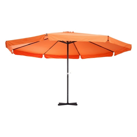 Outsunny 16 Ft Aluminum Wind Resistant Patio Umbrella