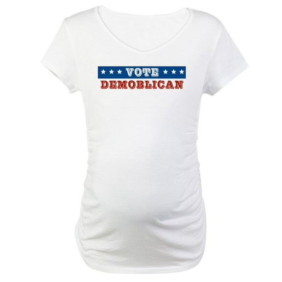 CafePress - Vote Demoblican Maternity T Shirt - Cotton Maternity T-shirt, Cute & Funny Pregnancy Tee