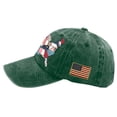 thumbnail image 6 of GrmtClth 250 Anniversary Usa Hat Independence Day American Flag Print Baseball Caps Classic Distressed Washed Caps Fashion Adjustable Headwear Green, 6 of 7