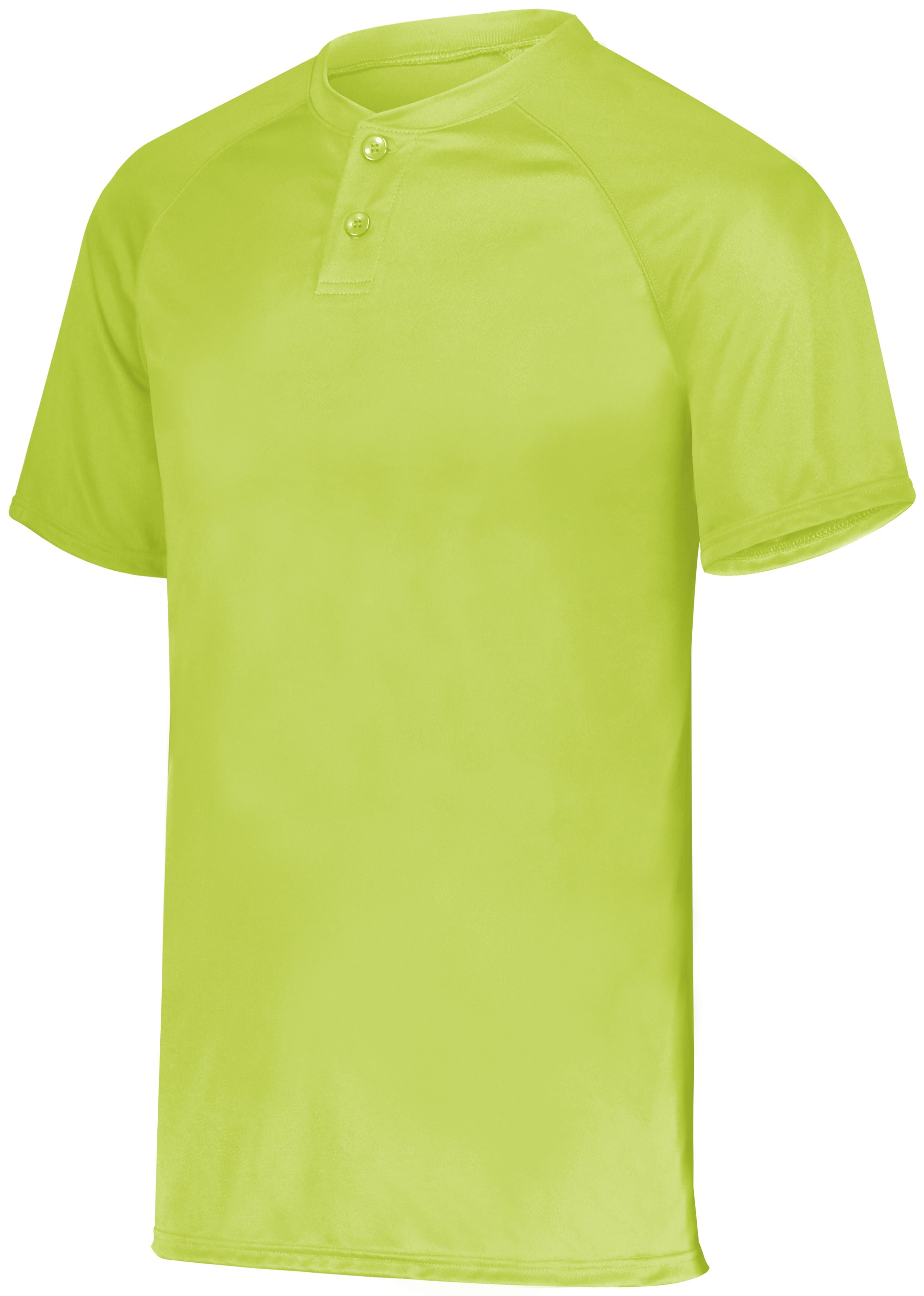 644 Augusta Sportswear Youth Double Needle Two Button Jersey Baseball T-Shirt 