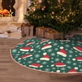 thumbnail image 5 of Sikiie Santa Hat Joy Green Festive Christmas Tree Skirt, Christmas Tree Decorations, Christmas Decor, Tree Mat Decoration(30-48IN)-36", 5 of 6
