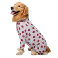 thumbnail image 4 of Miaododo Cotton Large Dog Clothes Pajamas Medium Dog  Costume Jumpsuits Clothes for Dogs 2020 Male Female Fully Covered Belly (Cartoon Animals,34(Chest 89cm)), 4 of 7