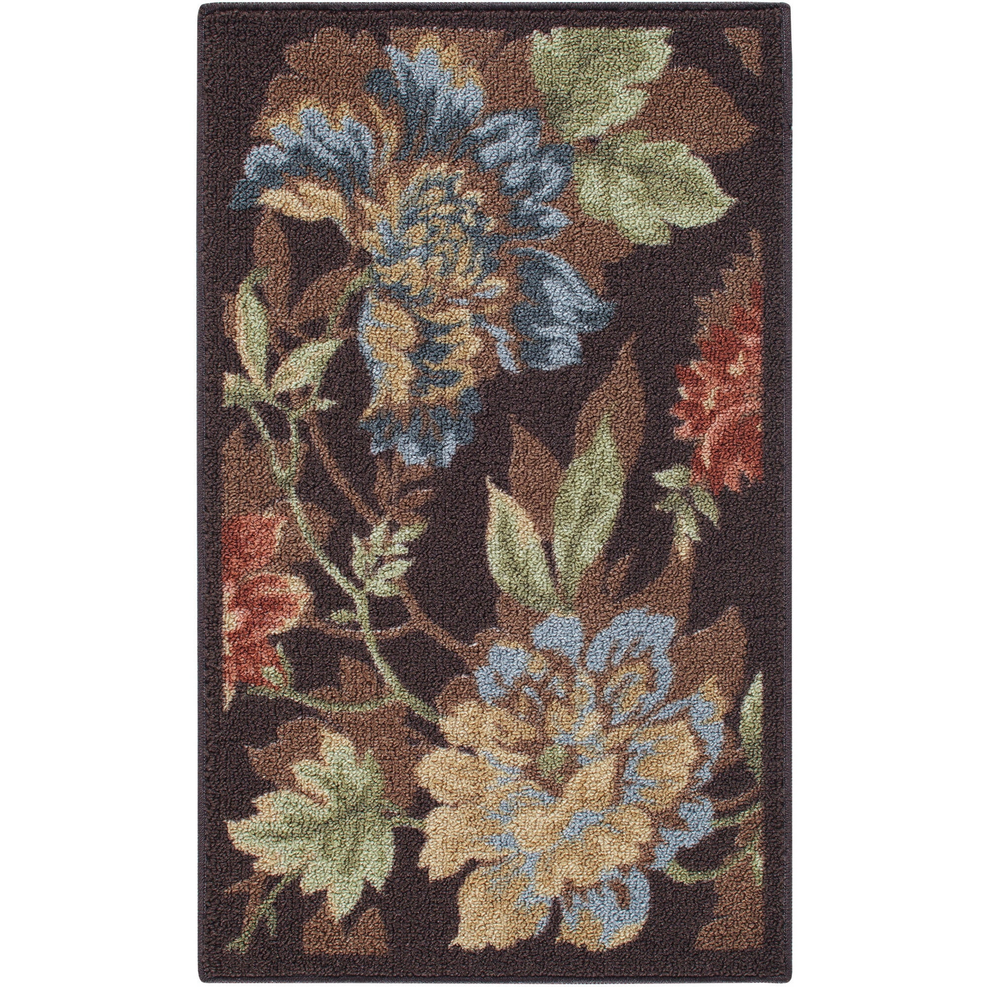 Mainstays Floral Printed Nylon Rug, MultiColor