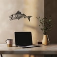 thumbnail image 6 of Violaura Fishbone Metal Wall Art - Easy to Install Hanging Perfect for Home, Living Room Decor (60.0" x 30.0"), 6 of 8