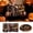 Coffee, variant on Shadow Boxes, LED Halloween Shadow Box Display Case, 6x3.6x1.2 Inch Spooky LED Halloween Shadow Box Display Case, DIY Micro Scene Photo Frame Kit for Home Decoration Halloween Gift
