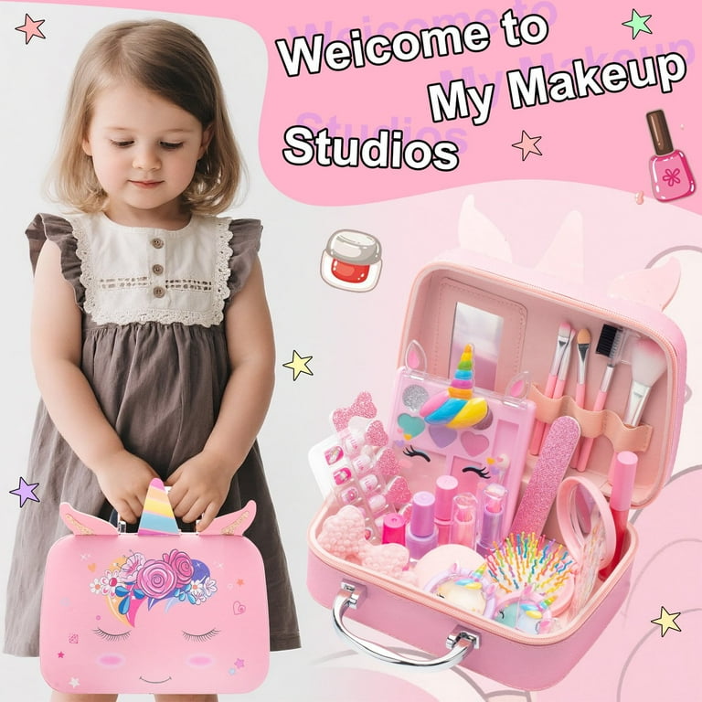 38 Pcs Real Little Princess Makeup Set, Non-Toxic, Washable, Kids