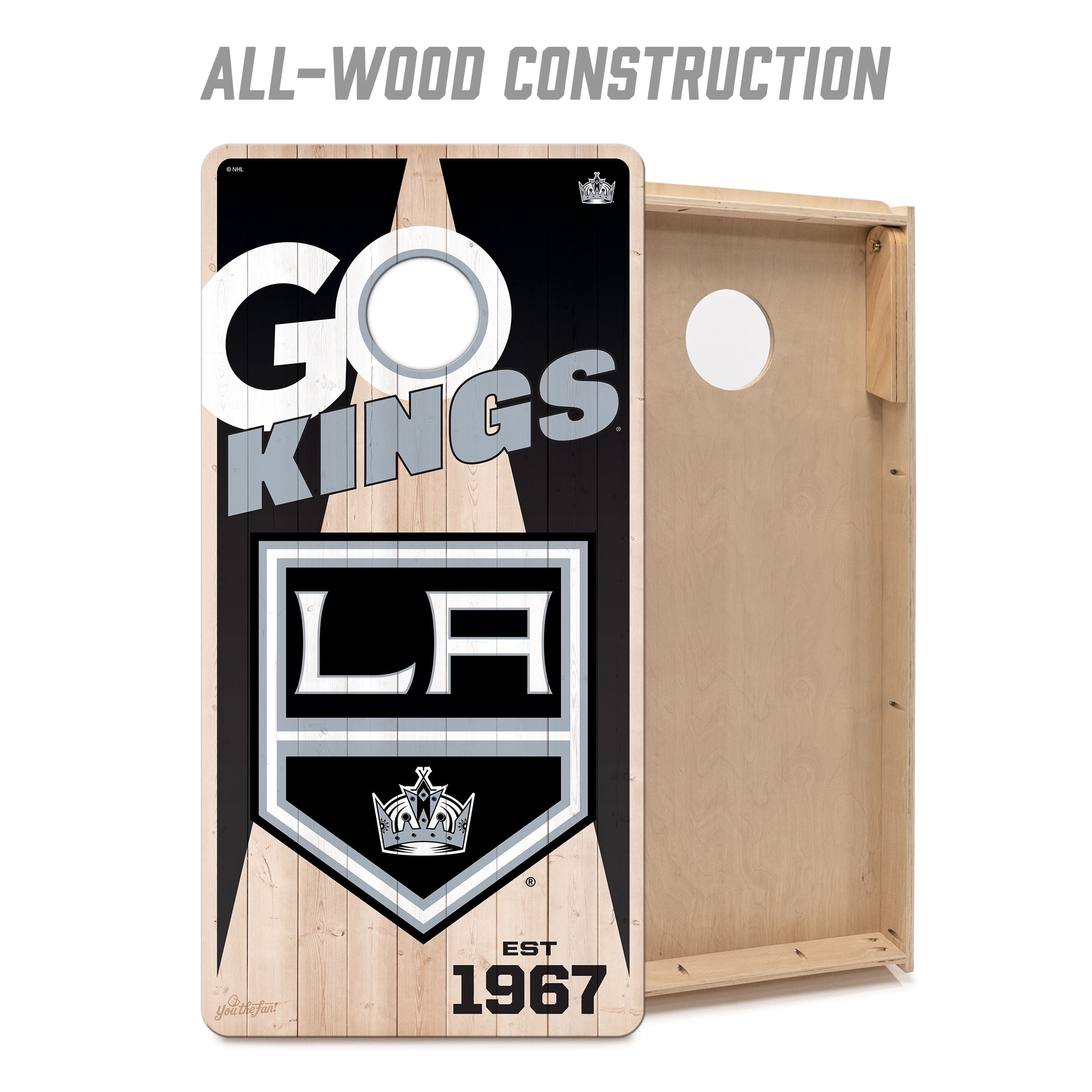 YouTheFan NHLLos Angeles Kings 2' x 4' Cornhole Game No Bags