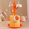 thumbnail image 4 of Baby Cup Holder, Baby Bottle Drain Rack Modern  for Home Vibrant Orange, 4 of 7
