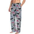 thumbnail image 6 of Sikiie Christmas Hat Dachshund Pajama Pants Men, PJ Bottoms, Sleep & Lounge Pants-Medium, 6 of 6