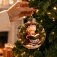thumbnail image 3 of 3D Lighted Christmas Ball Ornament, Button Battery Hanging Light for Christmas Tree Decor, Window, Mantel, Holiday Gift, 3 of 8