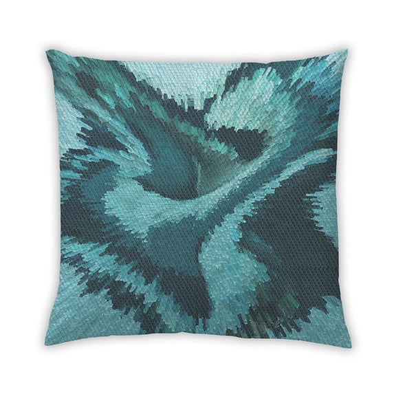 Ahgly Company Outdoor Square Contemporary Throw Pillow, 18 inch by 18 inch