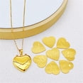 thumbnail image 5 of Fashionable Engravable Heart Envelope Locket Necklace Adjustable Length Choker Handmade Collarbone Chain Accessories, 5 of 5