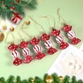 thumbnail image 4 of Cateissary 6 pack/lote elementos esenciales de Navidad decoraciones para árboles de Navidad colgante de caramelo inastillable para fiestas Kits de decoración para fiestas, 4 of 6