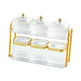 thumbnail image 1 of Contenedor secos, recipientes sellados para almacenar caramelos, bandeja dividida para refrigerios, bandeja para secos para el , Cuadrado Claro, 1 of 8