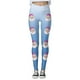 thumbnail image 4 of Leggings de cintura alta para mujer, pantalones de yoga para entrenamiento, suaves, elásticos, cómodos, con estampado navideño, diseño de bloques de color para fitness y running 2705, 4 of 4