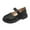 Black, variant on Quealent Toddler Little Girl Mary Jane Dress Shoes - Ballet Flats for Girl Party School Shoes Brown for Size 7