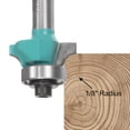 thumbnail image 5 of Uxcell 2packs Roundover Router Bit 1/4 Shank 1/8" Radius Carbide Tipped with Bearing Cyan, 5 of 5